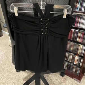 halter top w ribbon neck tie. size M worn twice